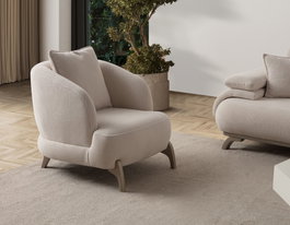 Atelier Del Sofa Bonjo Silver - Beige